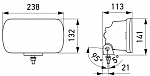 Фара дальнего света Jumbo LED (12/24V)